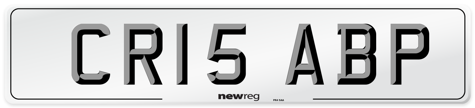 CR15 ABP Number Plate from New Reg